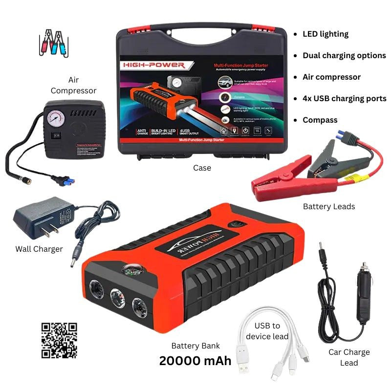 Portable Car Emergency Jump Starter Power Bank