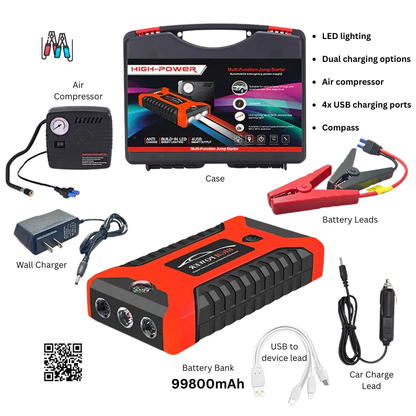 Portable Car Emergency Jump Starter Power Bank