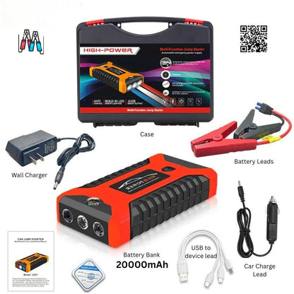 Portable Car Emergency Jump Starter Power Bank