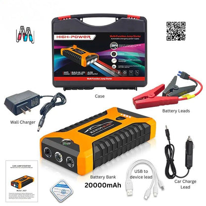Portable Car Emergency Jump Starter Power Bank